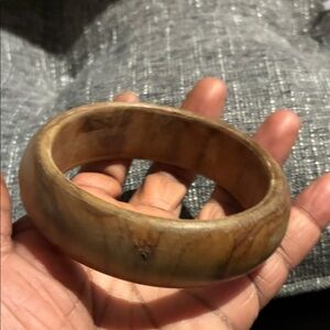 Natural Wood Bangle Bracelet
